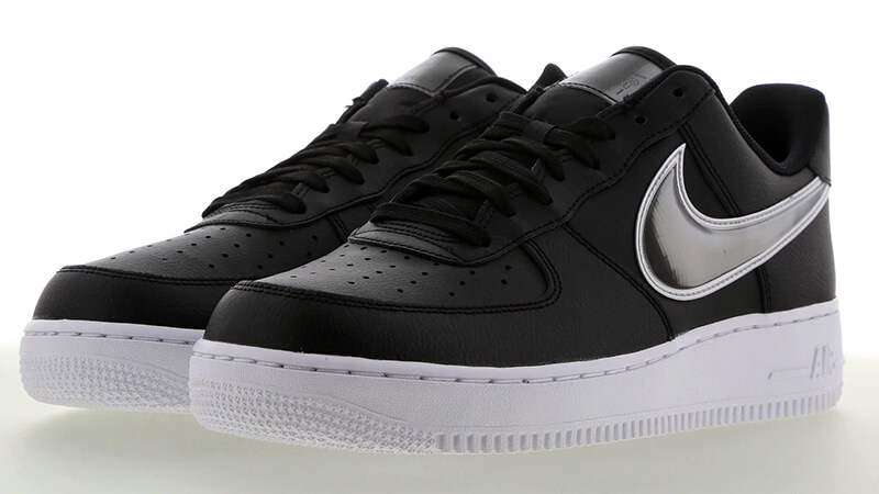 nike air force 1 low black and grey