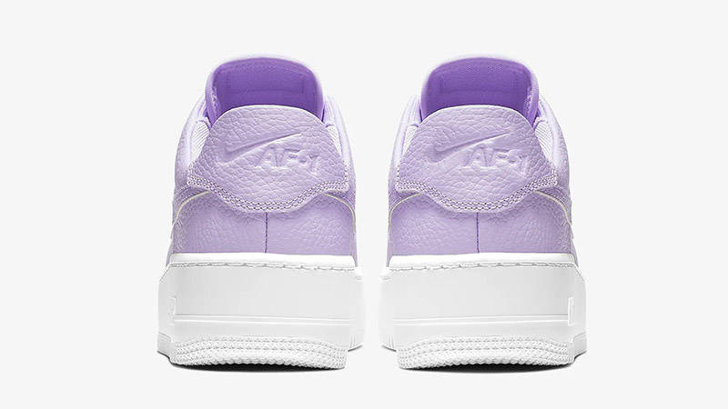 nike lilac air force 1 sage low trainers