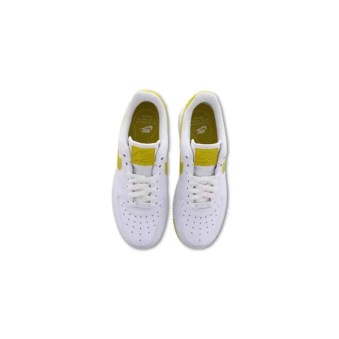 nike air force 1 white and yellow womens