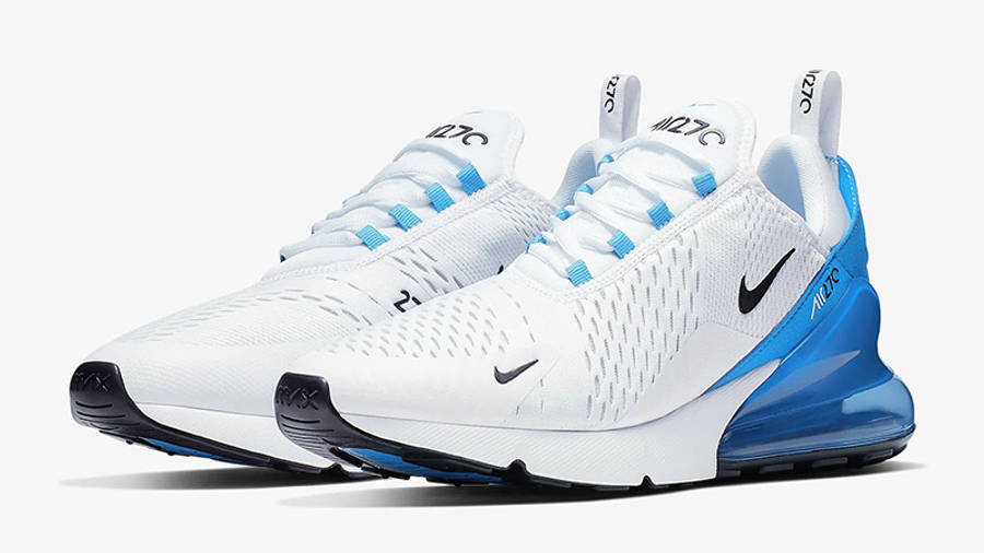 Blue And White Nike 270
