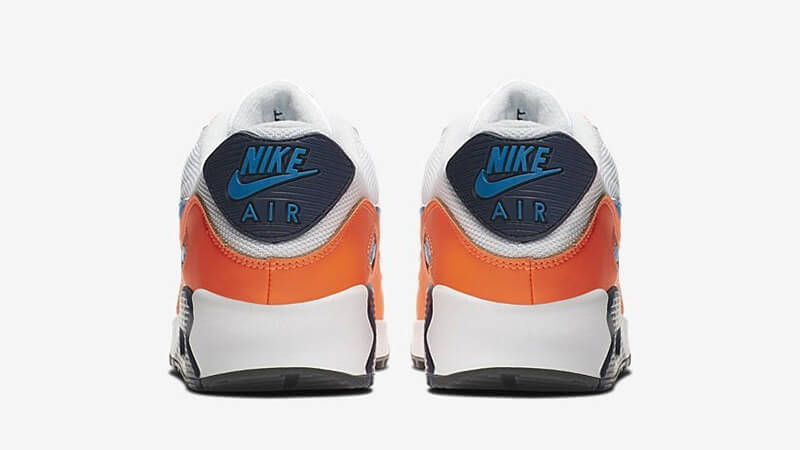 air max 90 orange blue