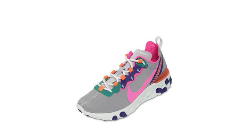 nike react element 55 grey pink
