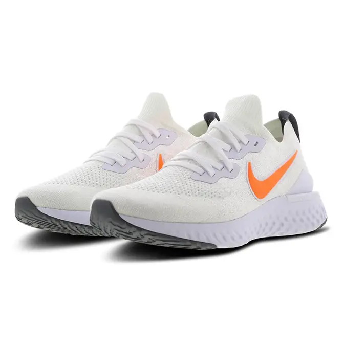 Nike Epic React Flyknit White Orange