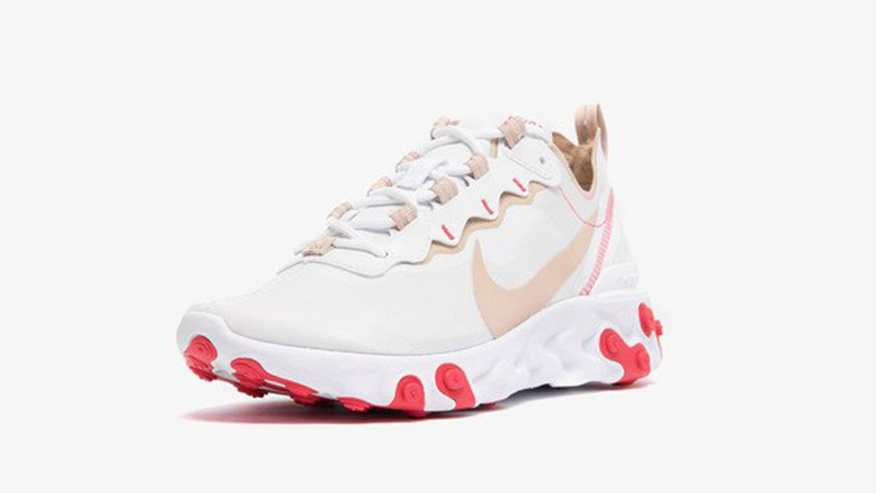 nike react element 55 red white