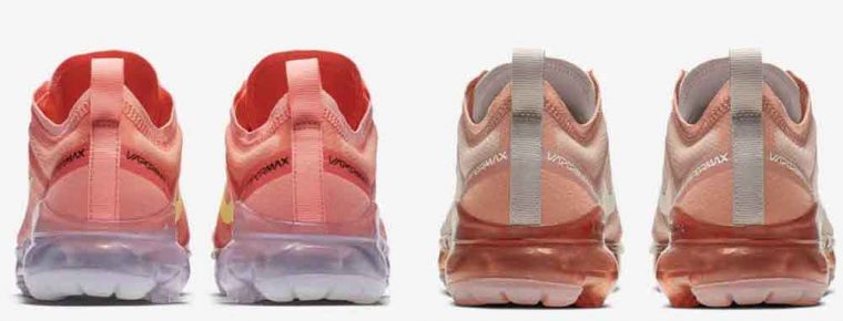Nike Vapormax 19 pinks heel