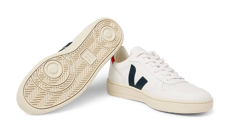 VEJA V-10 Rubber White Black Red