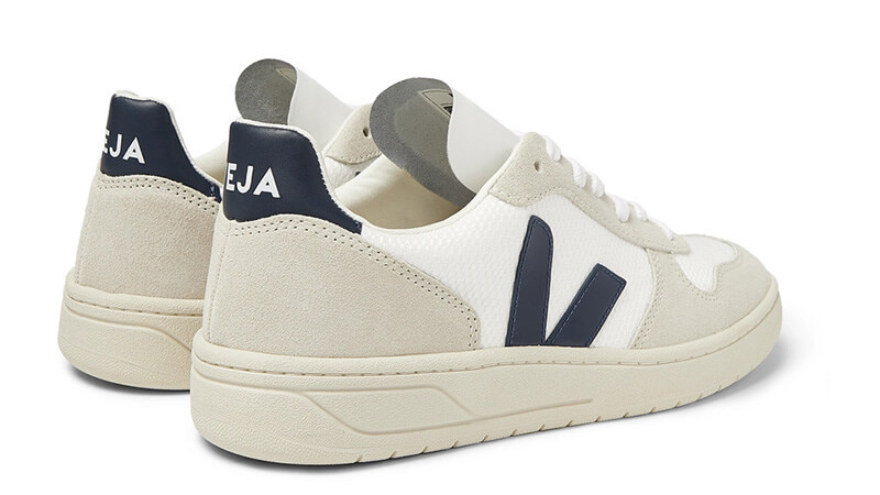 VEJA V-10 Suede White Black