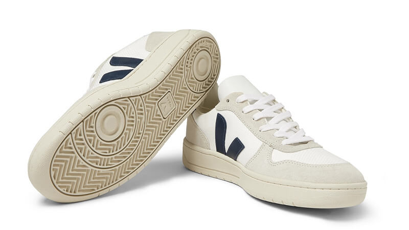 VEJA V-10 Suede White Black