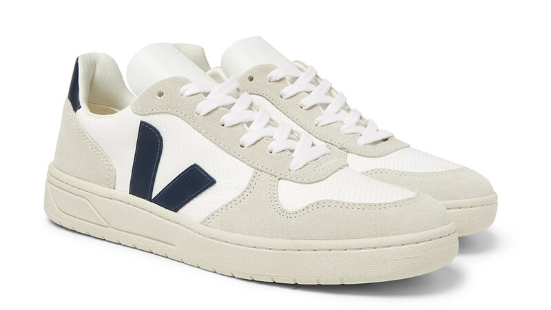VEJA V-10 Suede White Black