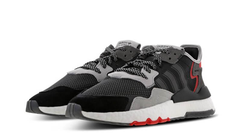 adidas nite jogger grey black