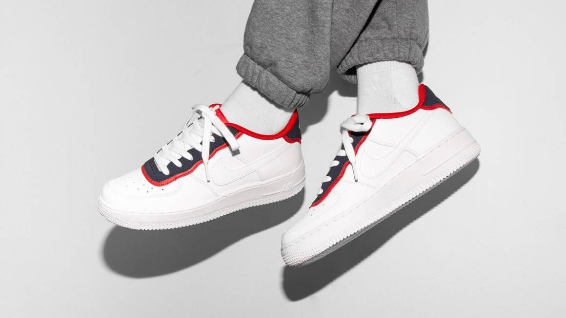 air force 1 double layer obsidian red