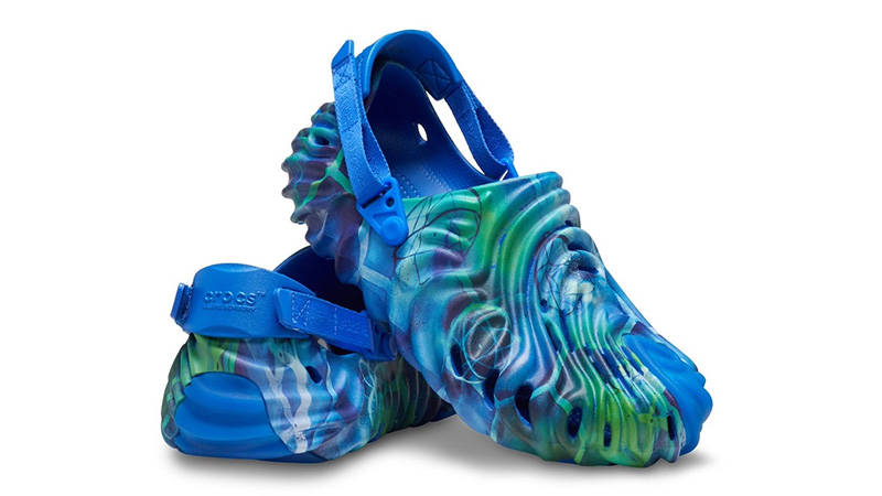 Salehe Bembury x Futura x Crocs Pollex Clog Blue front