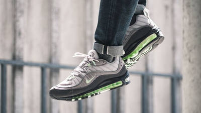 grey and green air max 98