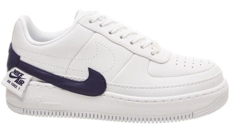 Nike Air Force 1 Jester Trainers White Regency Purple