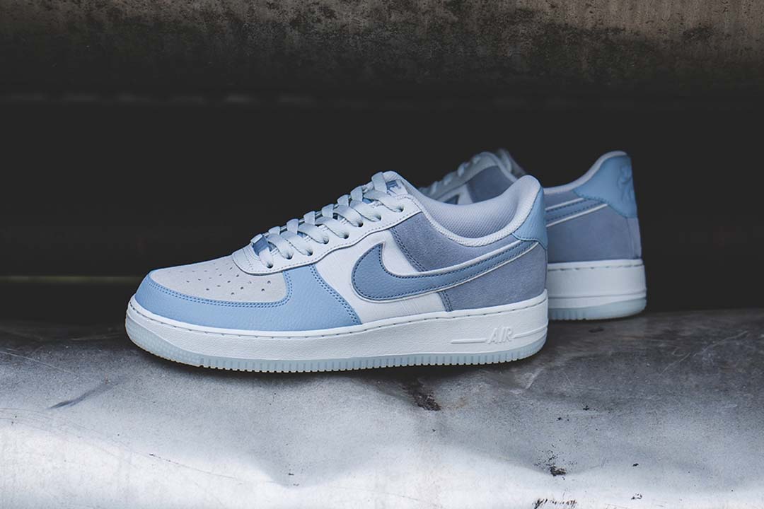 baby blue suede air force ones