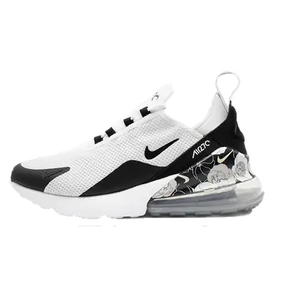 Nike 270 black and white flowers hotsell