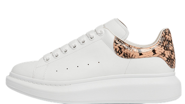 Alexander McQueen Exaggerated Sole Snake White