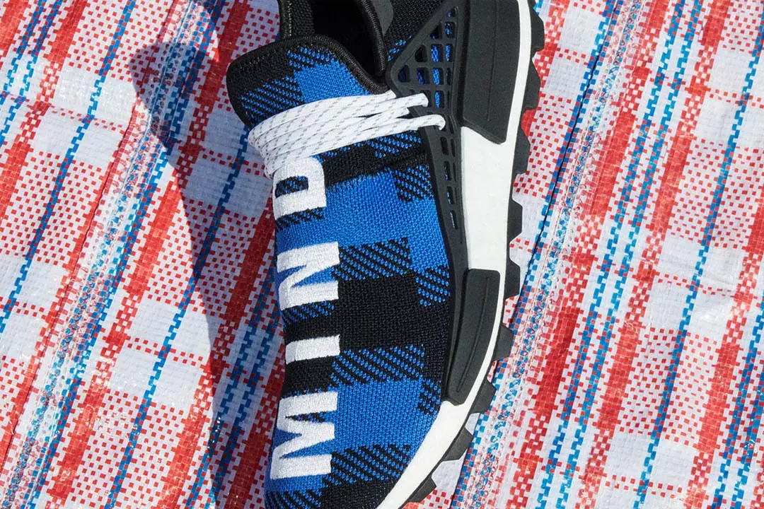 Pharrell nmd 2025 blue plaid