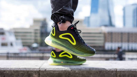 Take An On-Foot Look At The Nike Air Max 720 'Black/Volt' Take An On-Foot Look At The Nike Air Max 720 'Black/Volt'