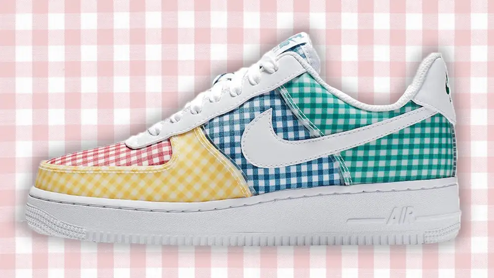 Air force 1 gingham cheap sneakers