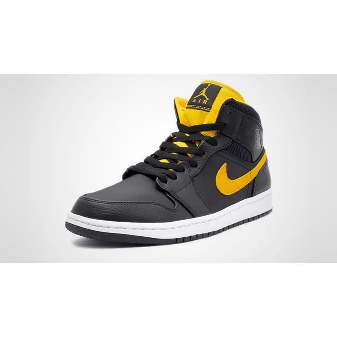 Jordan air jordan 1 mid se hotsell trainer black / university gold / white