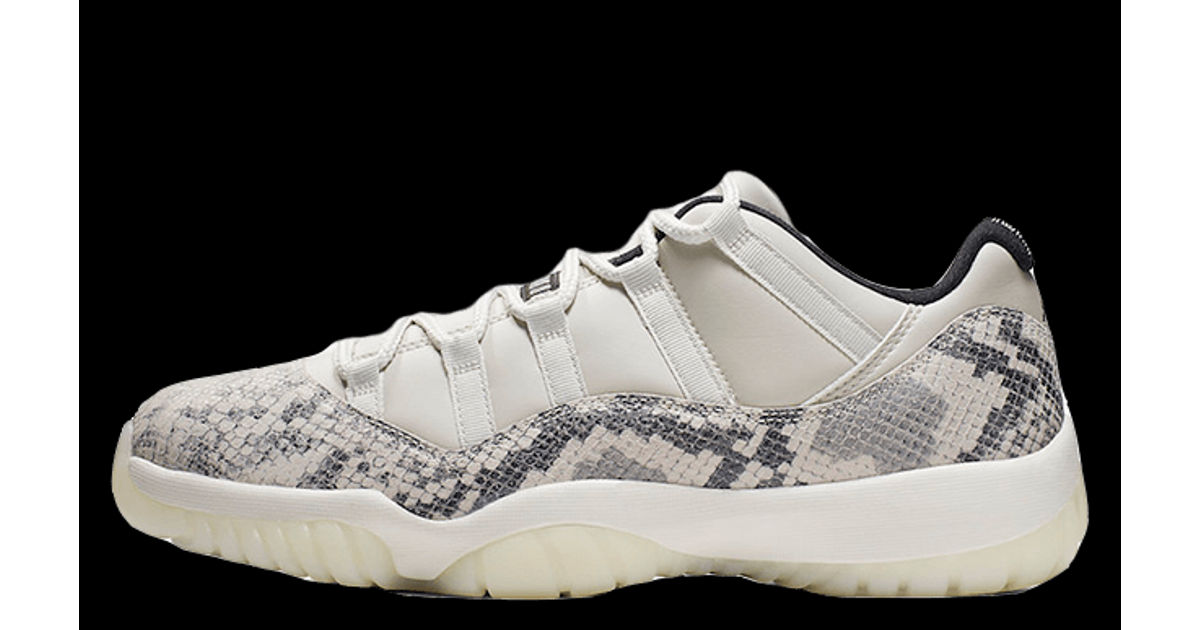 Jordan 11 Low Snakeskin Light Bone | Where To Buy | CD6846-002
