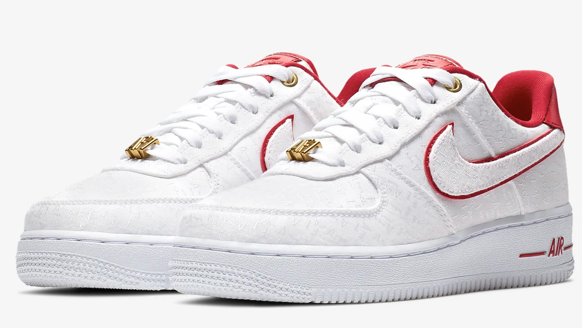 air force 1 07 lux white gold