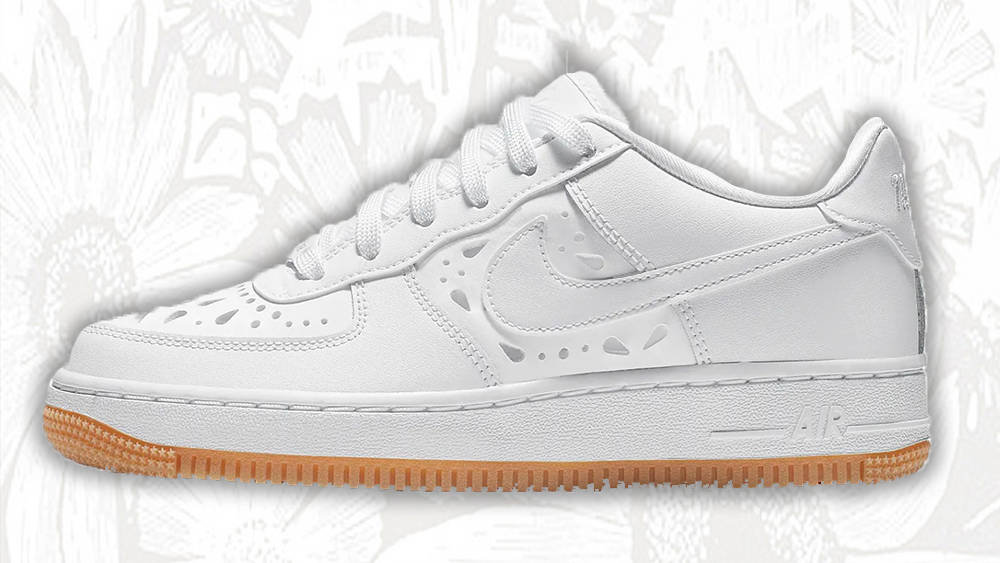 Air force 1 deals floral white