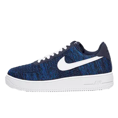 nike air force 1 flyknit mens blue