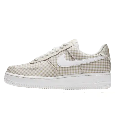 Nike air force hotsell 1 gingham pack beige