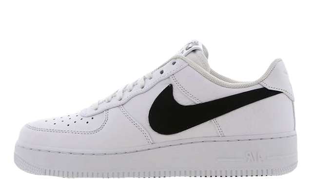 nike air force one low white black