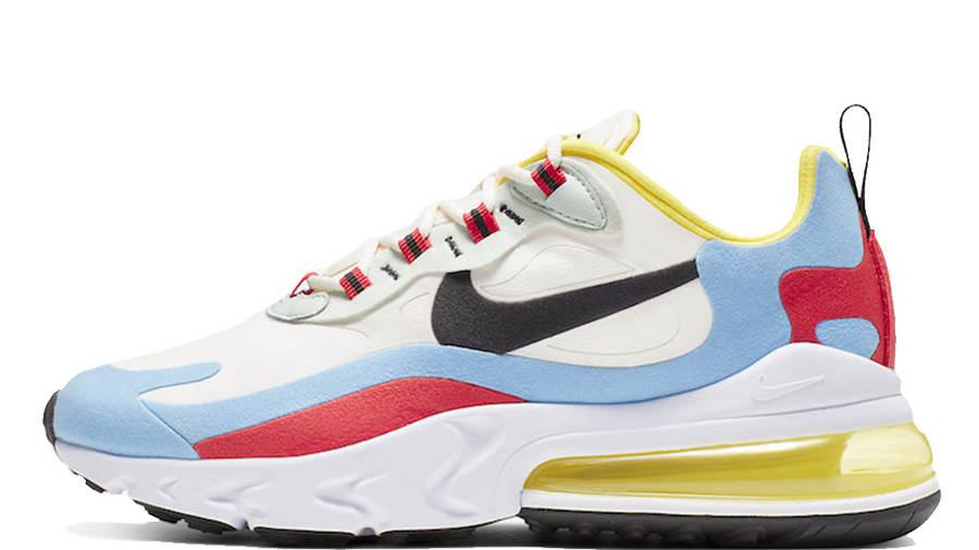 nike air max 270 react trainers in multi