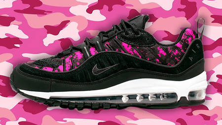 Check Out The Pink And Black Camouflage Detailing On The New Nike Air Max 98 Check Out The Pink And Black Camouflage Detailing On The New Nike Air Max 98