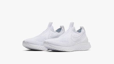 nike epic phantom react triple white