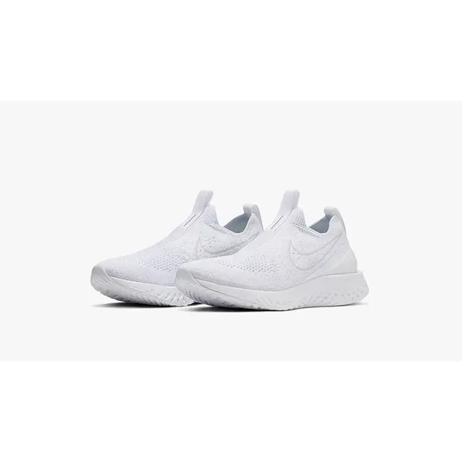 Epic phantom react shop flyknit white womens