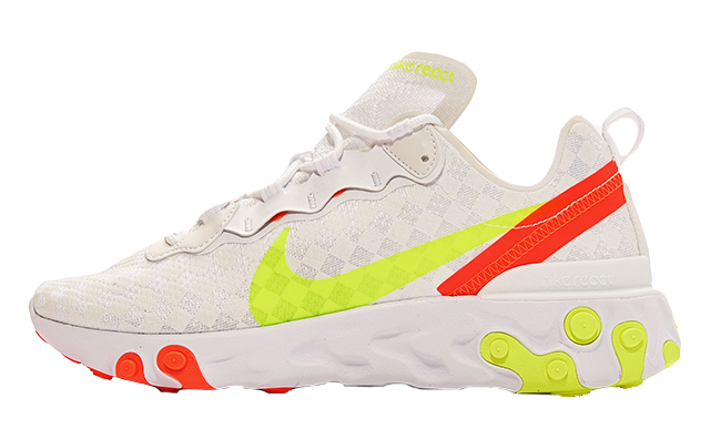 nike react element 55 white yellow