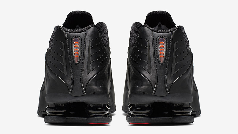 Nike Shox R4 Black Orange Womens