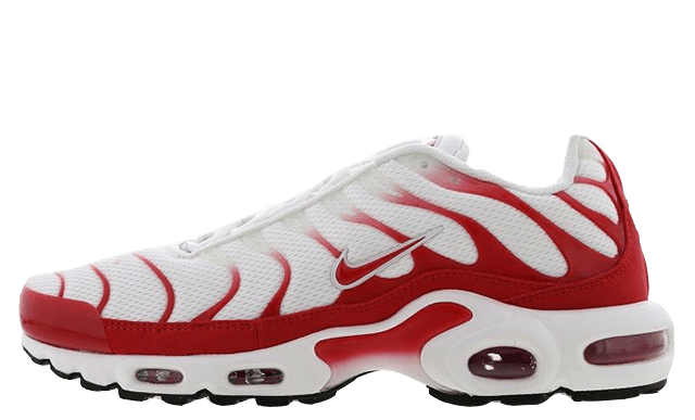 nike tuned 1 white and red