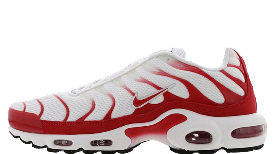 red and white nike tn