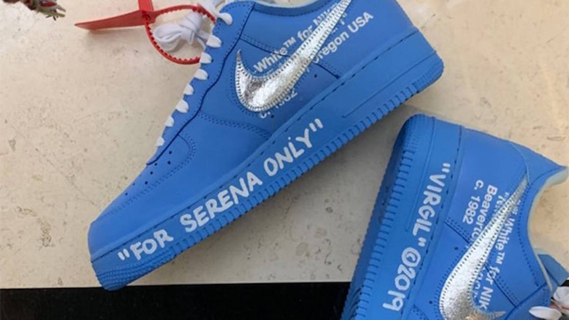 Take A Look At Serena William's Exclusive Off-White x Nike Air Force 1 ...