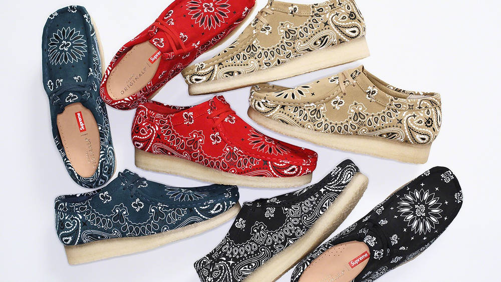 Bandana Print Takes Over The Supreme x Clarks Summer 2019 Collection Bandana Print Takes Over The Supreme x Clarks Summer 2019 Collection