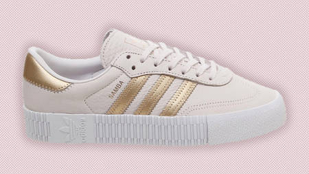 The adidas Sambarose Gets Coloured In Pink With Golden Accents