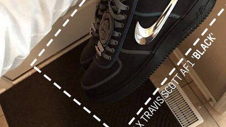 Images Just Leaked For The Travis Scott x Nike Air Force 1 Low 'Black'