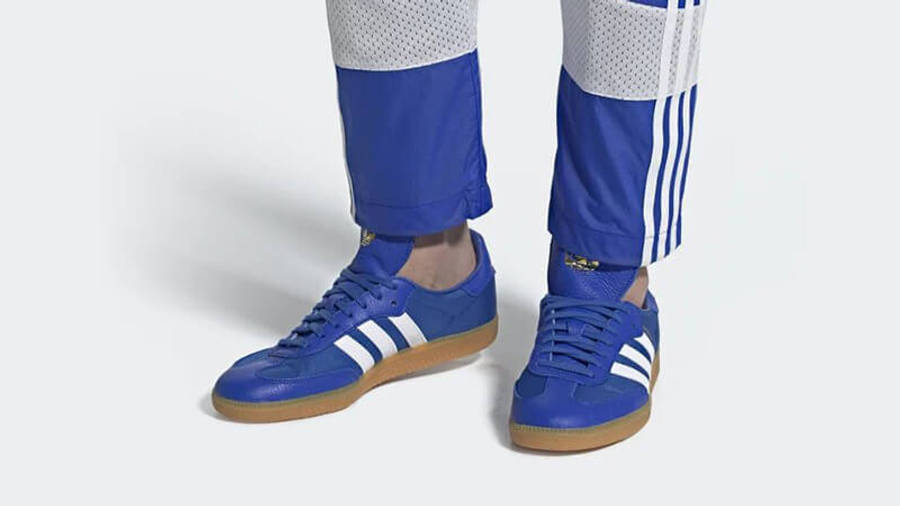 adidas samba blue sole