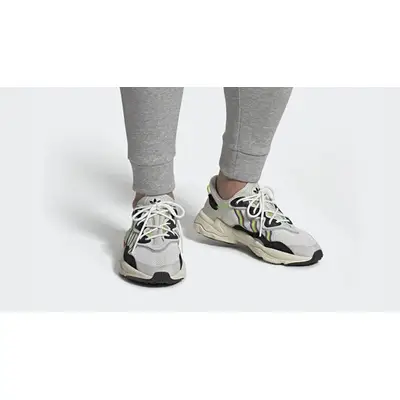 adidas ozweego white solar green