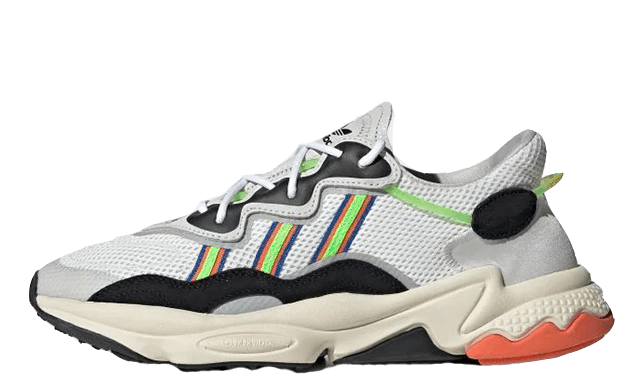 adidas ozweego white solar green