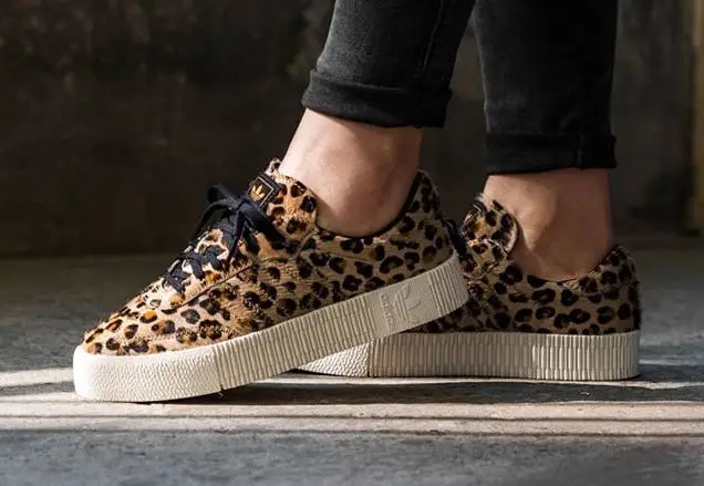 Adidas samba rose leopard print online