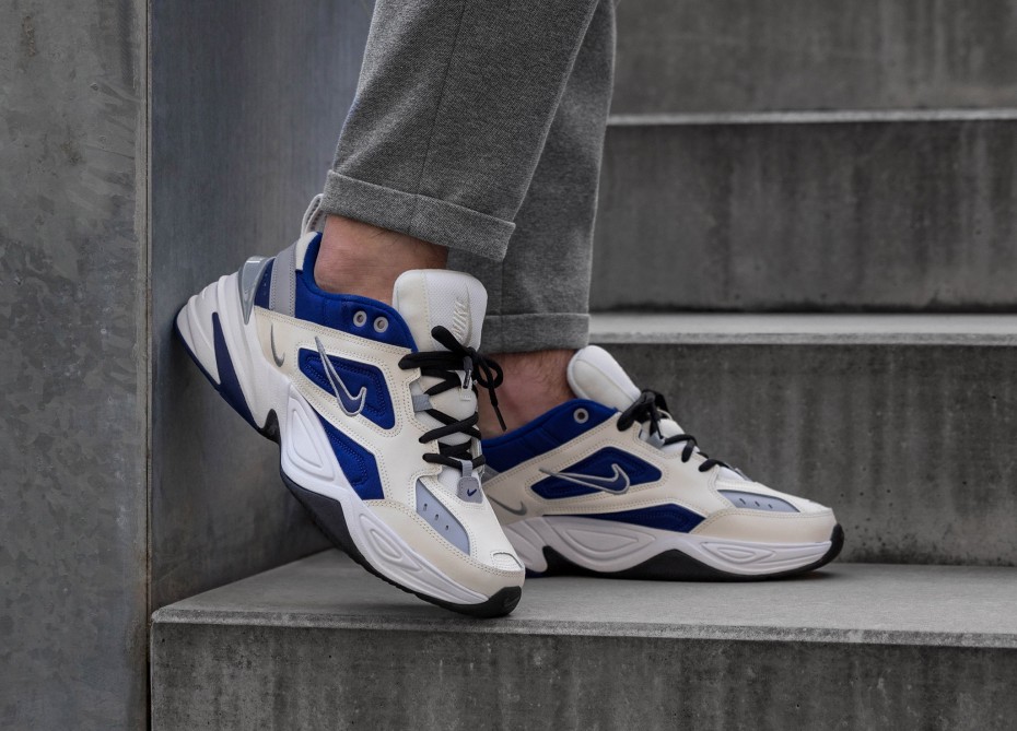 nike m2k tekno blue white