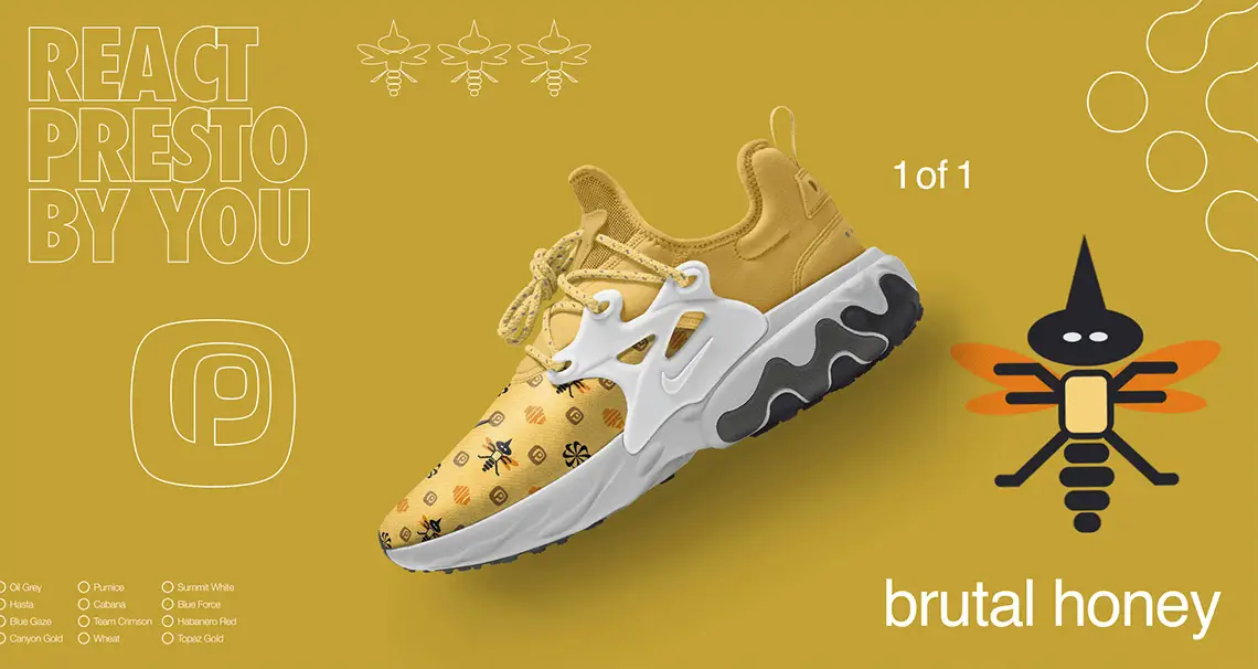 Custom nike best sale react presto