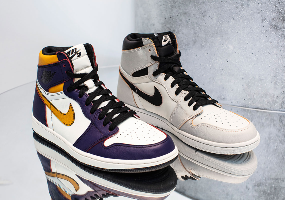 sb jordan 1 lakers